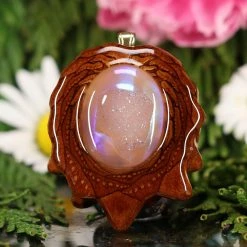 TEP Pendants White Druzy Quartz