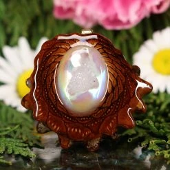 TEP White Druzy Quartz