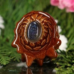 TEP Blue Druzy Quartz Pendants