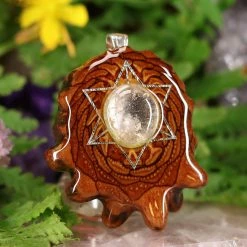 TEP Watermelon Tourmaline With Silver Merkaba And Back Om Pendants