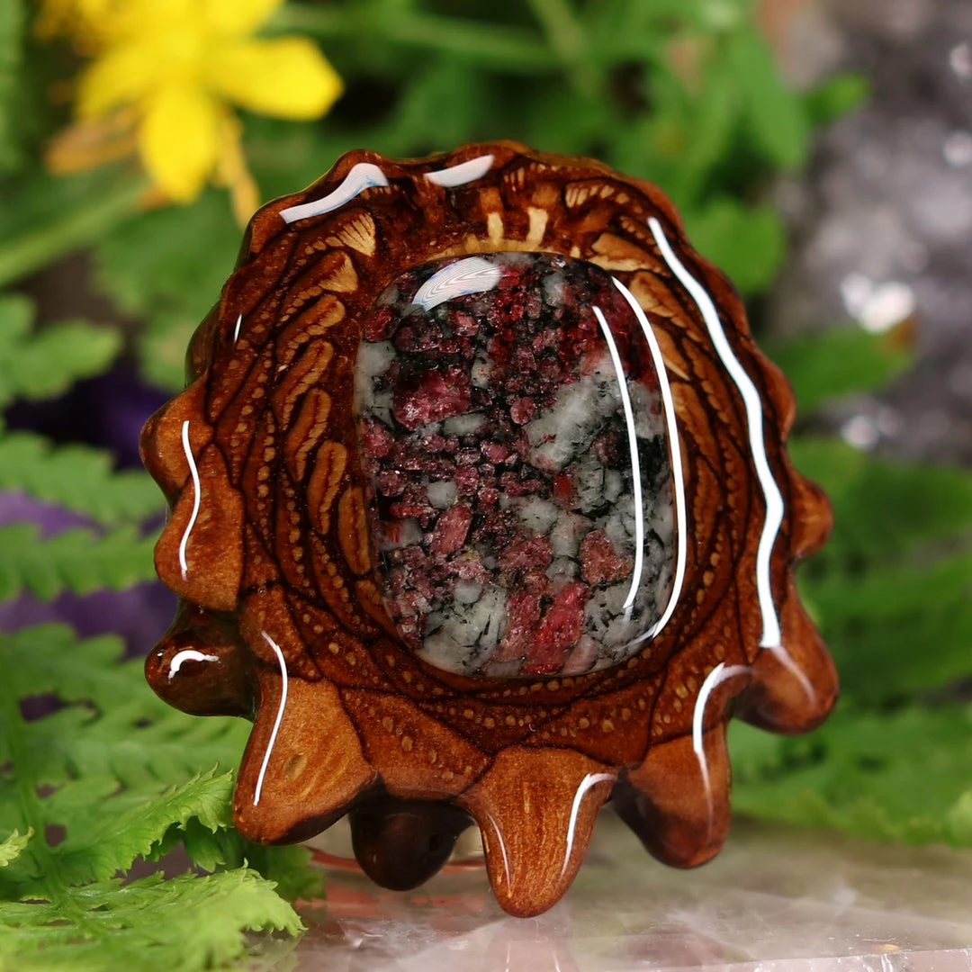 TEP Pendants Eudialyte 5 TEP Pendants Eudialyte