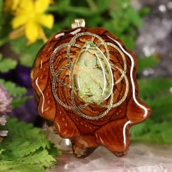 TEP Sterling Opal With Gold Seed Of Life