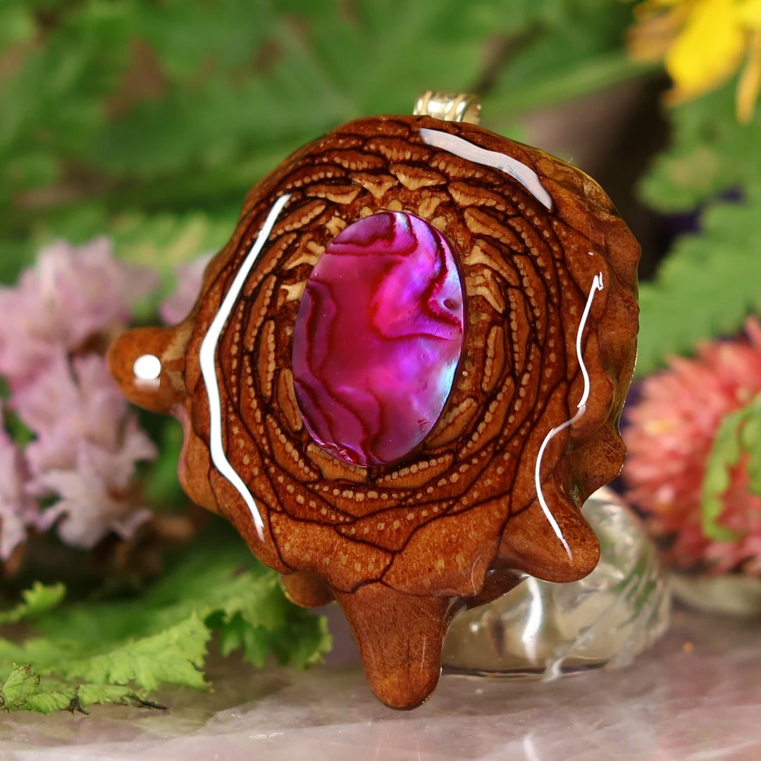 TEP Pink Paua Shell 4 TEP Pink Paua Shell