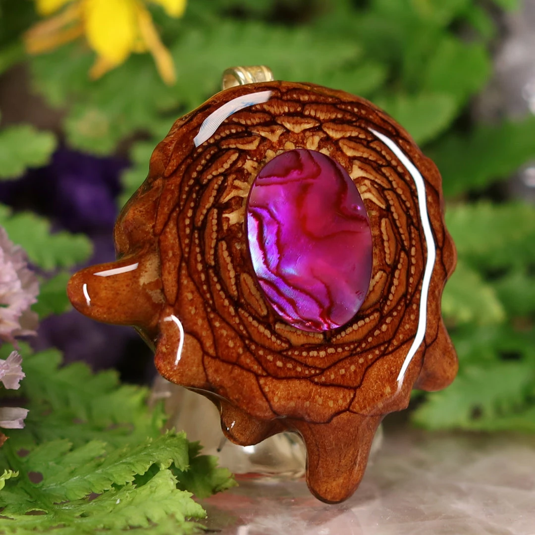 TEP Pink Paua Shell 5 TEP Pink Paua Shell