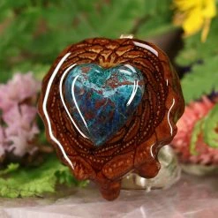 TEP Shattuckite Heart Pendants