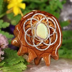 TEP Sterling Opal With Silver Seed Of Life 7 TEP Sterling Opal With Silver Seed Of Life