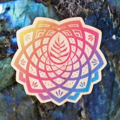 Third Eye Pinecones Wood Stickers - Third Eye Mandala