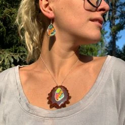 Third Eye Pinecones Sunset Moth Butterfly Wing Earrings Accessories 8 Third Eye Pinecones Sunset Moth Butterfly Wing Earrings Accessories