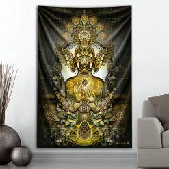 Third Eye Pinecones Pinecone Buddha Tapestry