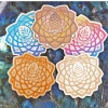 Third Eye Pinecones Wood Stickers - Third Eye Mandala